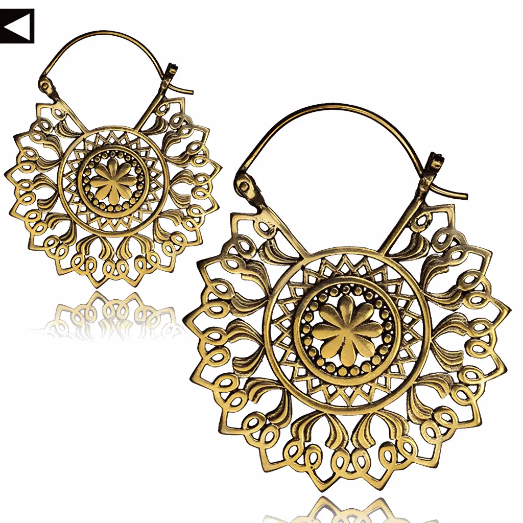 BrassMandala Earring:006.webp