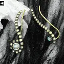White Opal Earstud