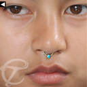 Blue Opal Septum Ring 019