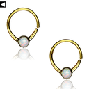 White Opal Septum Ring 019