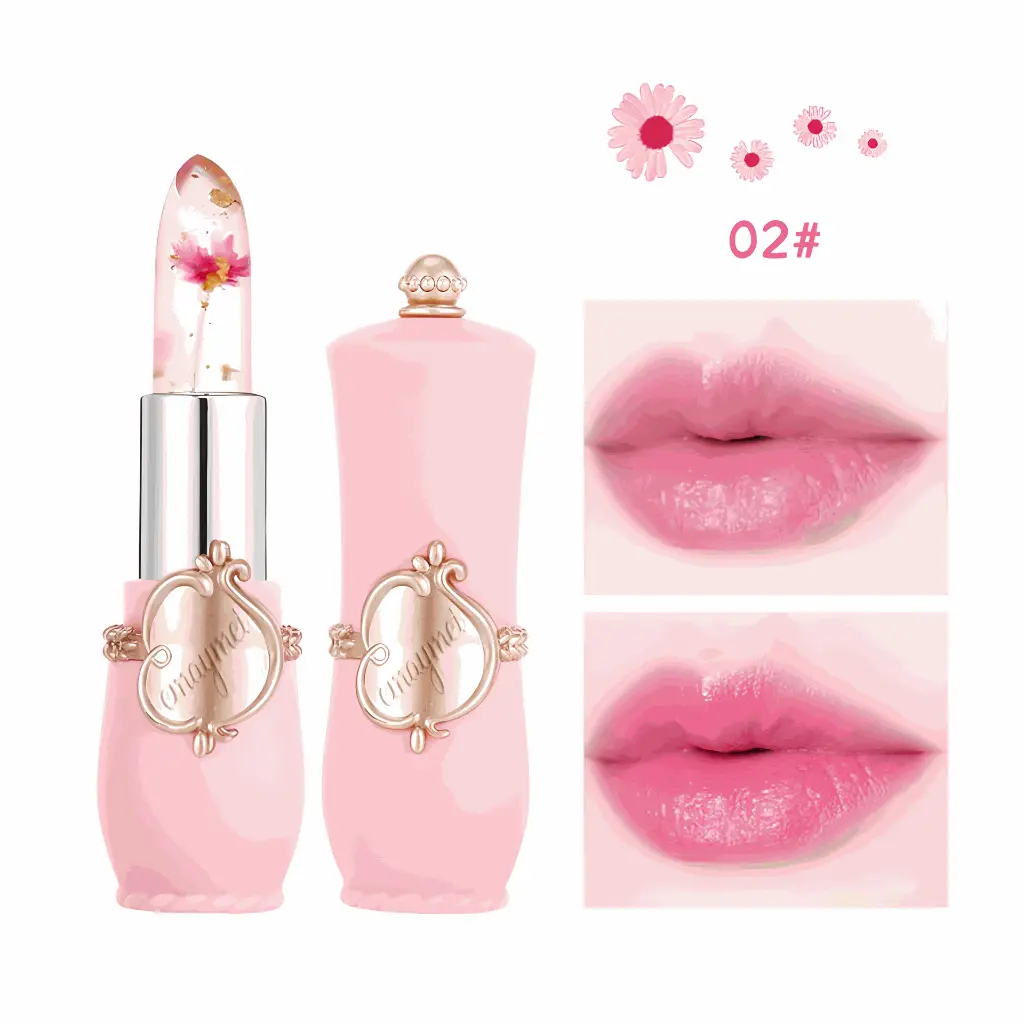 Screenshot 2024-09-02 at 17-51-55 Hot Sale Temperature Color Changing Transparent Kissproof Lipstick Flower Jelly Lipstick With Gold Foil - Buy Transparent Change Color Lipstick temperature Color Changing Lipstick flower Jelly Lipstick Product on[...].webp