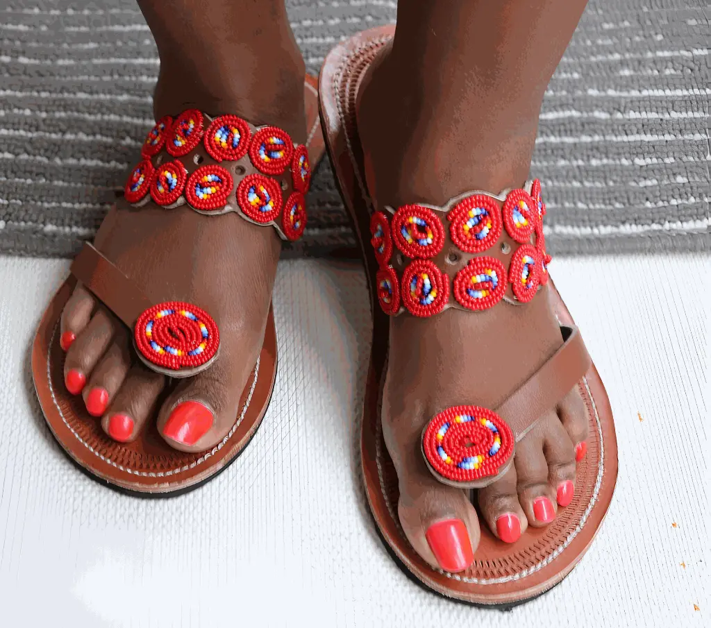 Screenshot 2024-12-08 at 19-17-28 ON SALE Brown Leather Sandals Handmade Sandals Summer Shoes Gift for Her Sandals Boho Sandals Maasai Sandals African Shoes Shoes - Etsy.webp