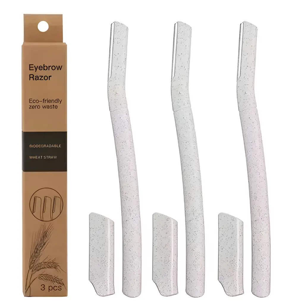 Screenshot 2024-12-30 at 20-00-18 Eco-friendly Eyebrow Trimmer Biodegradable Wheat Straw Dermaplaning Tool Face Eyebrow Razor With Precision Cover - Buy Women Dermaplaning Facial Eyebrow Razor Wheat Straw Material Biodegradable Eyebrow Trimmer Wo[...].webp