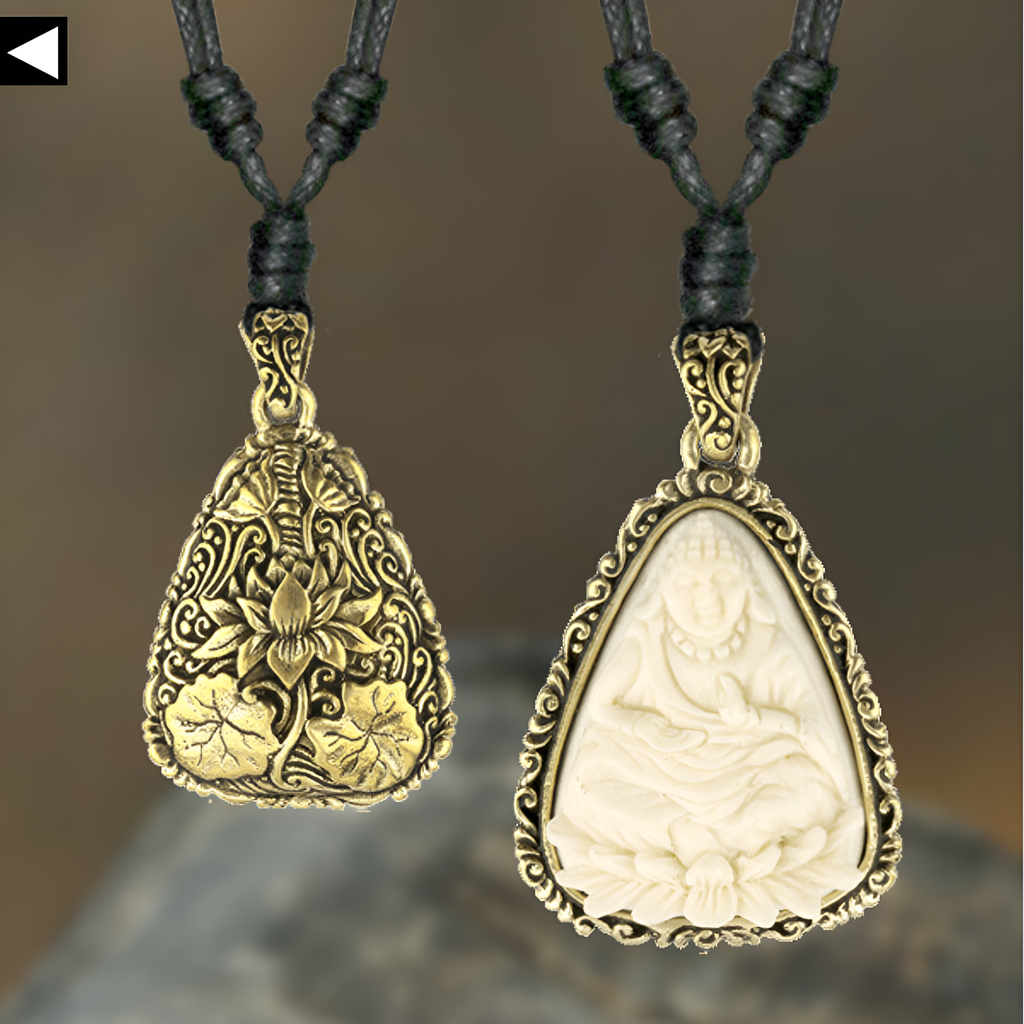 Buddha Carved Bone Necklace