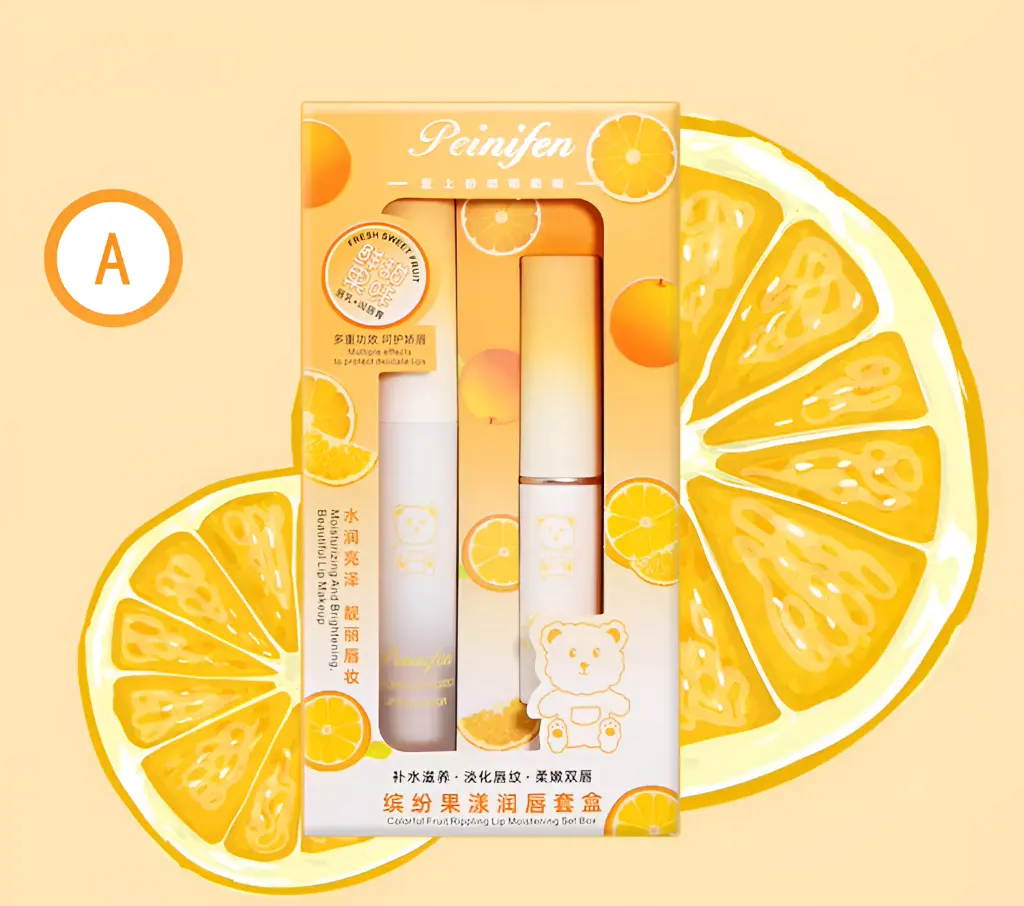 Orange Lip Stick & Lip Balm