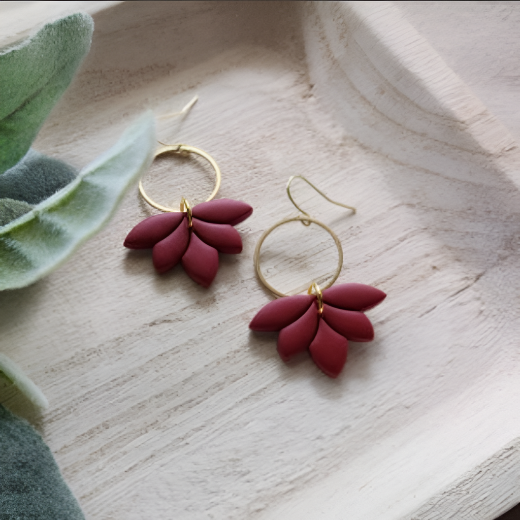 Red Clay Earring