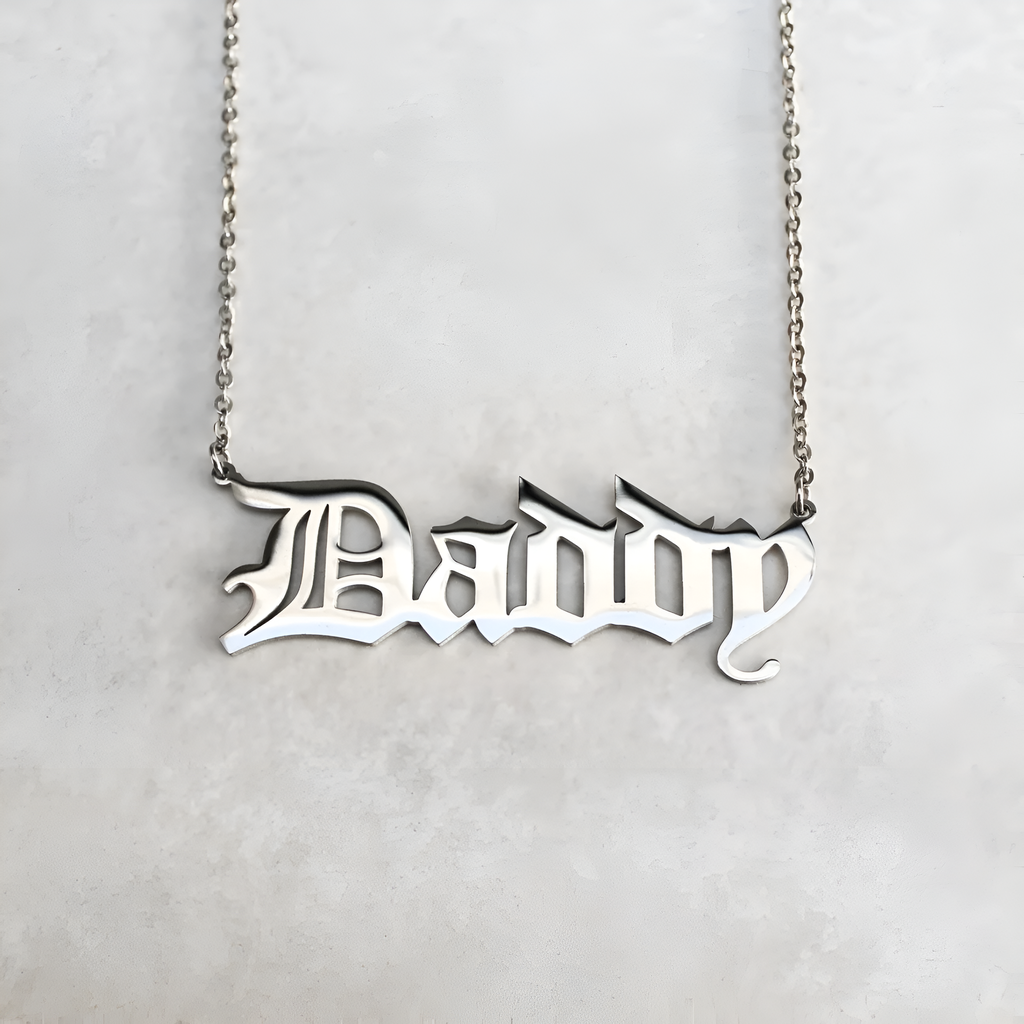 Daddy Silver Necklace