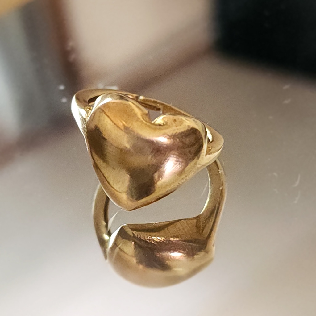 Heart Ring Brass