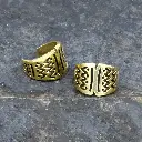 Tribal Ear Cuff | Dread Lock Bead | Brass