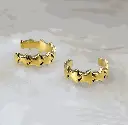 Circle of Stars Ear Cuff | Dread Lock Bead | Brass