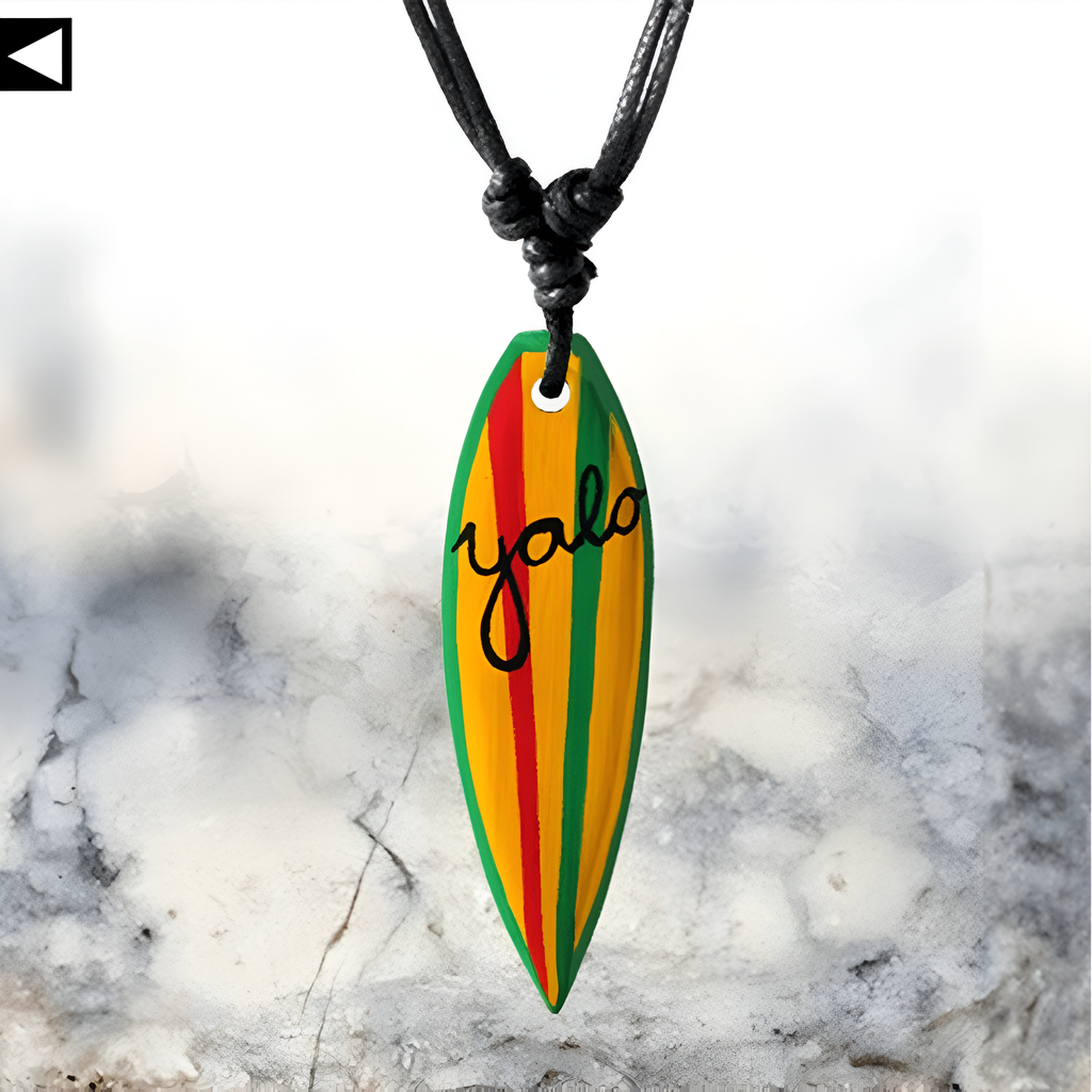 YOLO Surfboard Necklace
