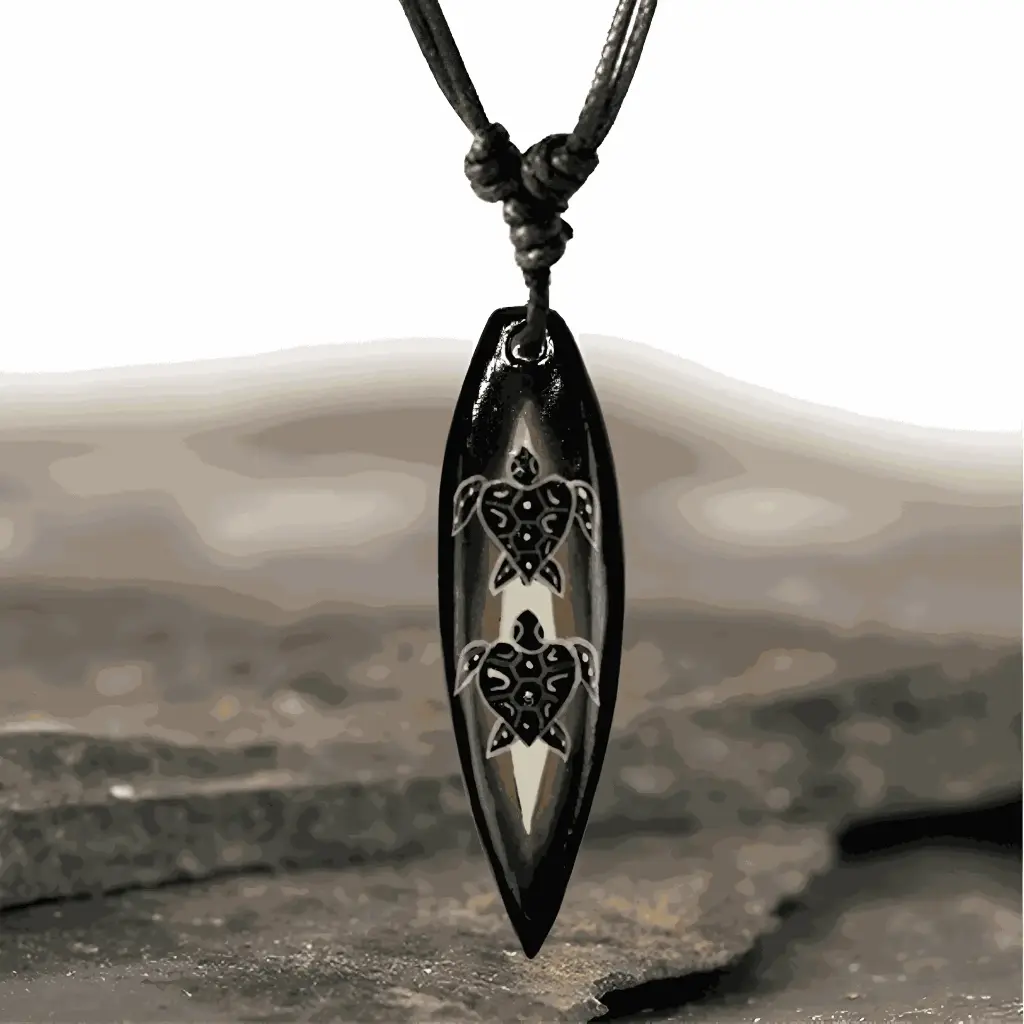 Turtle Surfboard Necklace