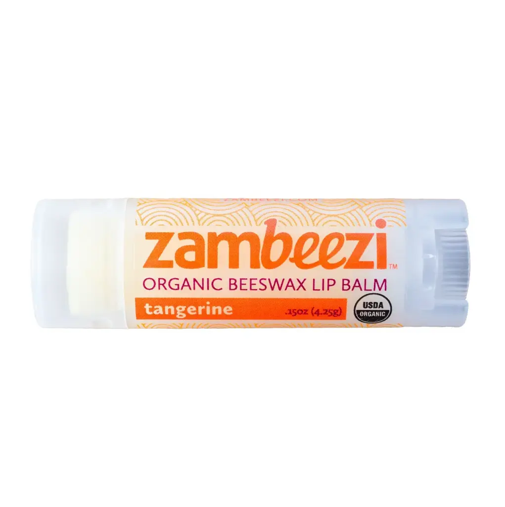 Tangerine Organic Beeswax Lip Balm