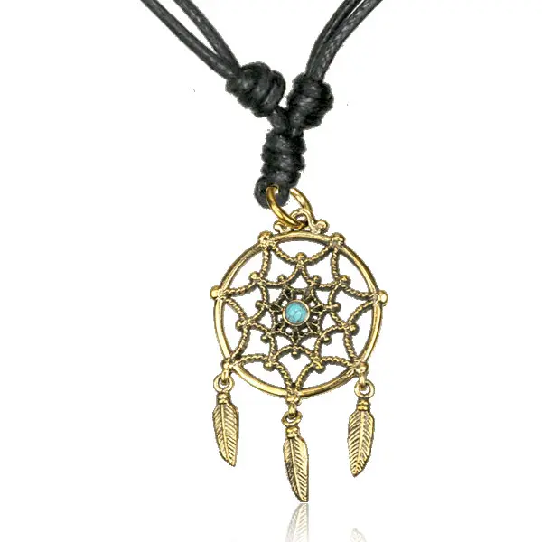 Brass Dream Catcher Pendant