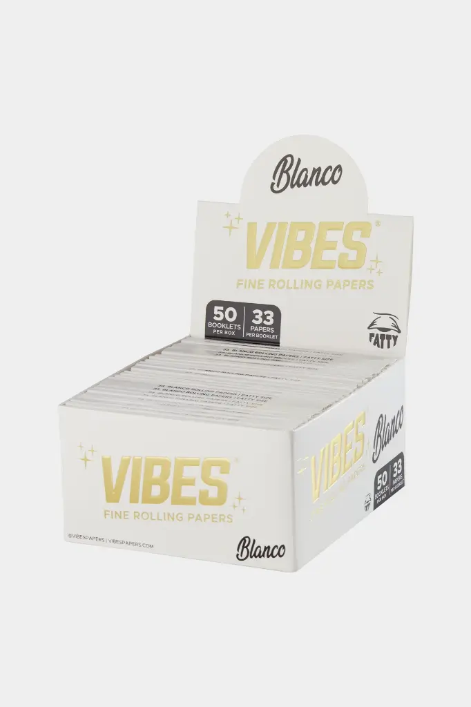 Vibes 33 Blanco Rolling Papers - Fatty Size