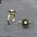 White Opal Toe Ring