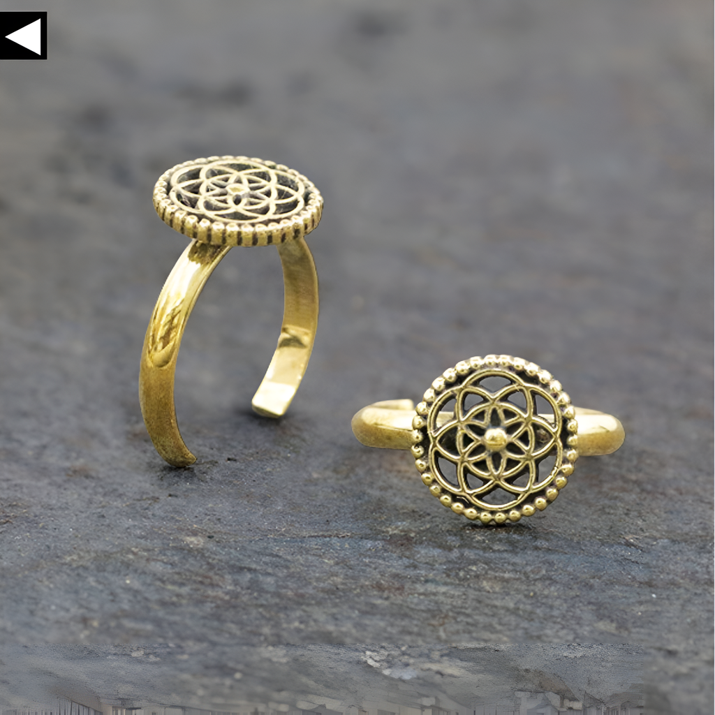 Sacred Geometry Toe Ring