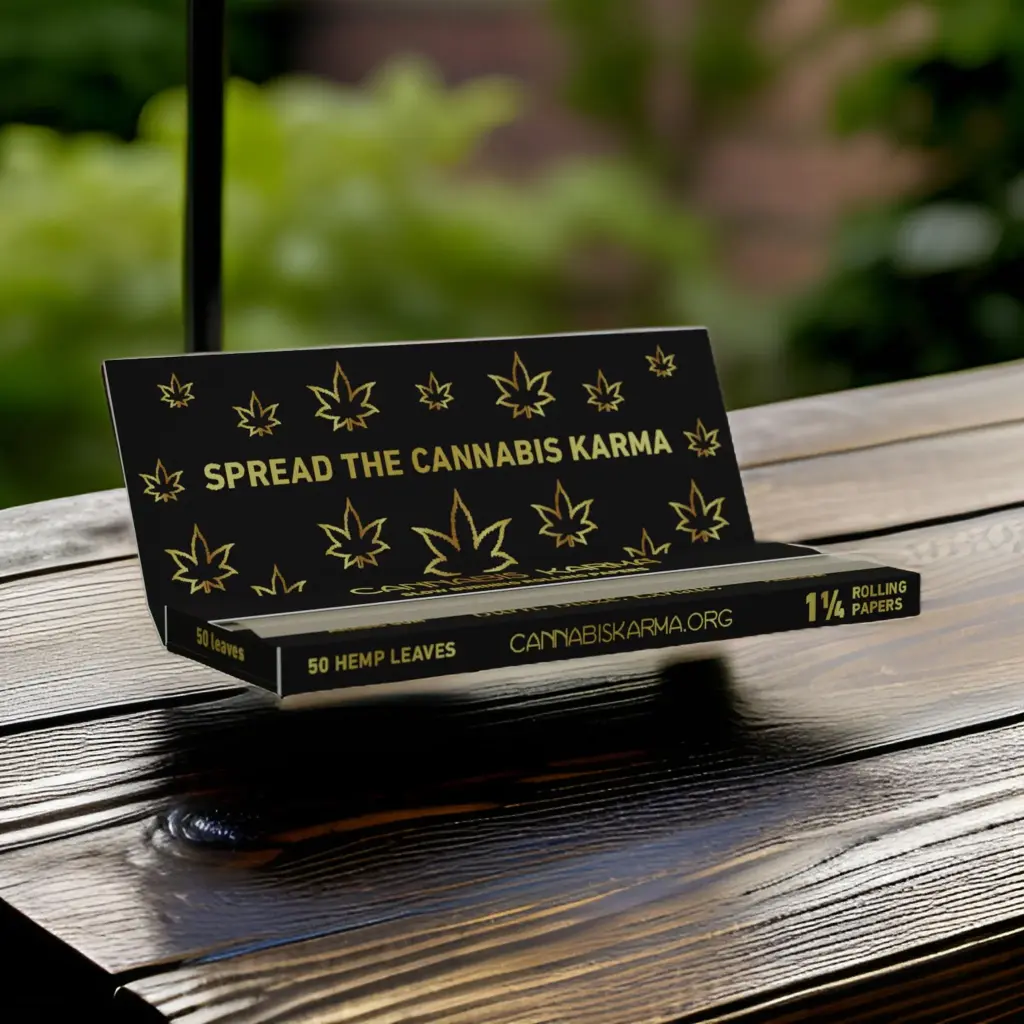 Cannabis Karma Rolling Papers | Organic Hemp | 1 1/4 Size