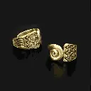 Spiral Ear cuff/Dread Lock bead
