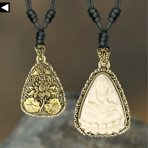 Buddha Carved Bone Necklace