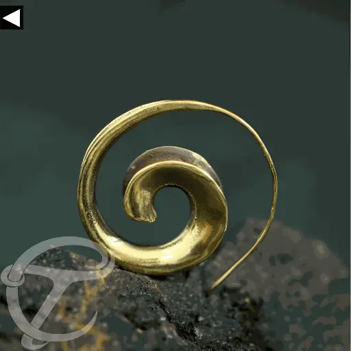 ​	​Tribal spiral Earring