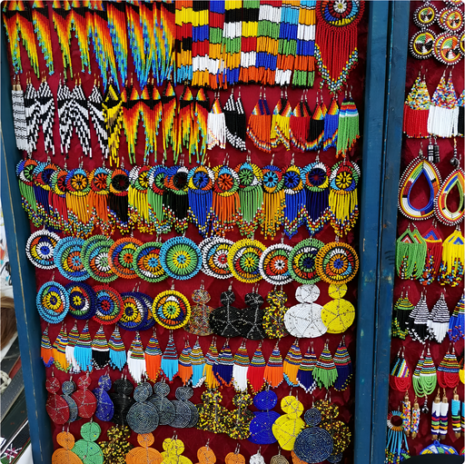 Beaded Earrings Massai Tribal