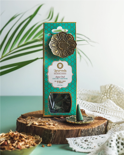 Ayurveda Cones - Aqua Oud | + Burner 