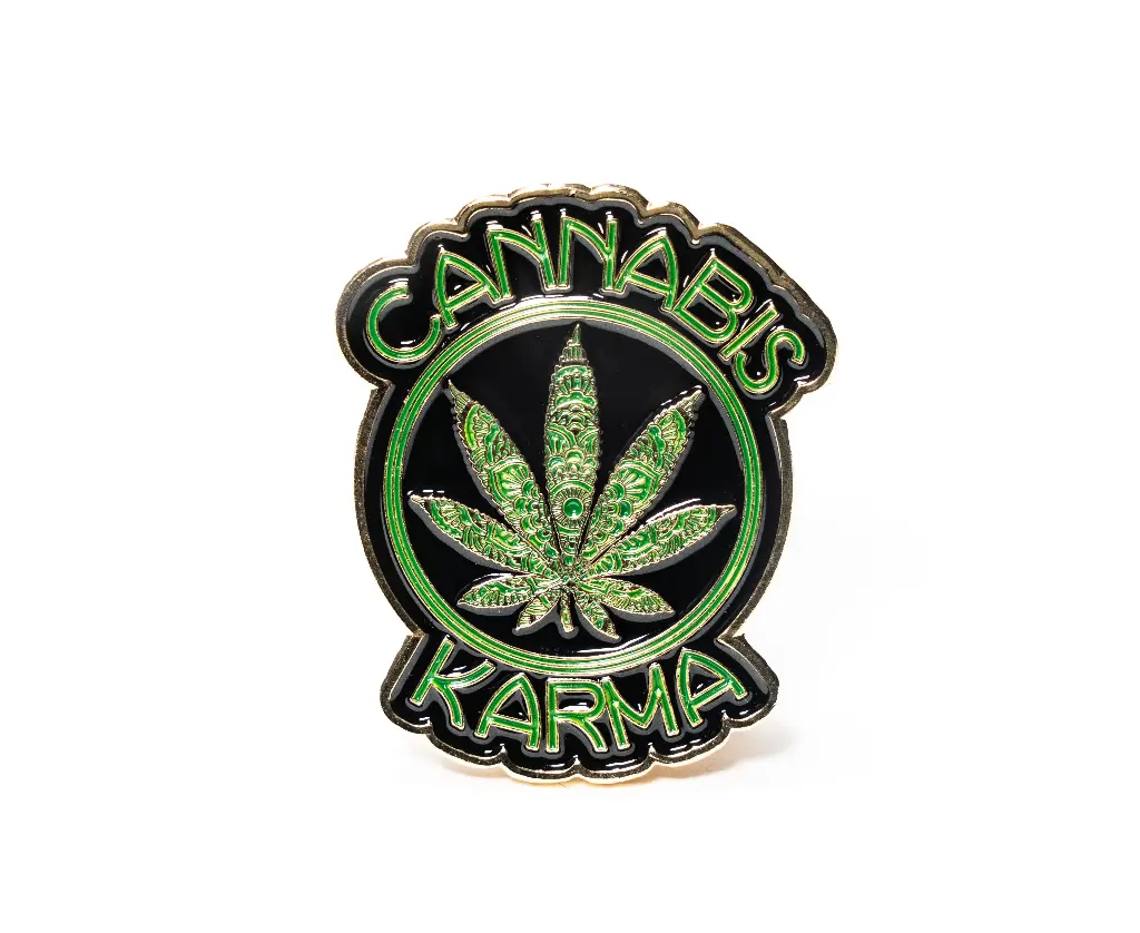 Cannabis Karma Enamel Pins